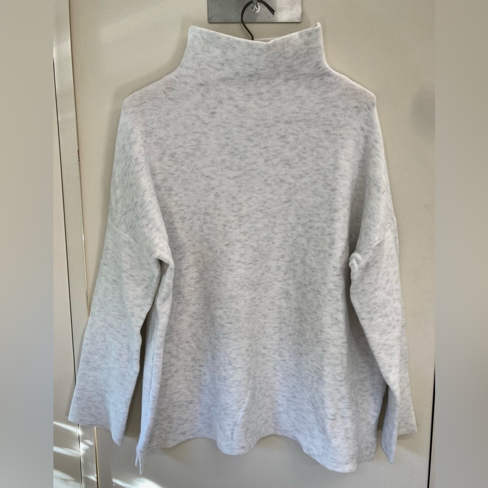 J. Jill Light Gray Turtleneck Sweater